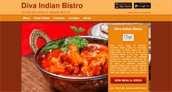 Desktop Screenshot of divaindiankitchen.com
